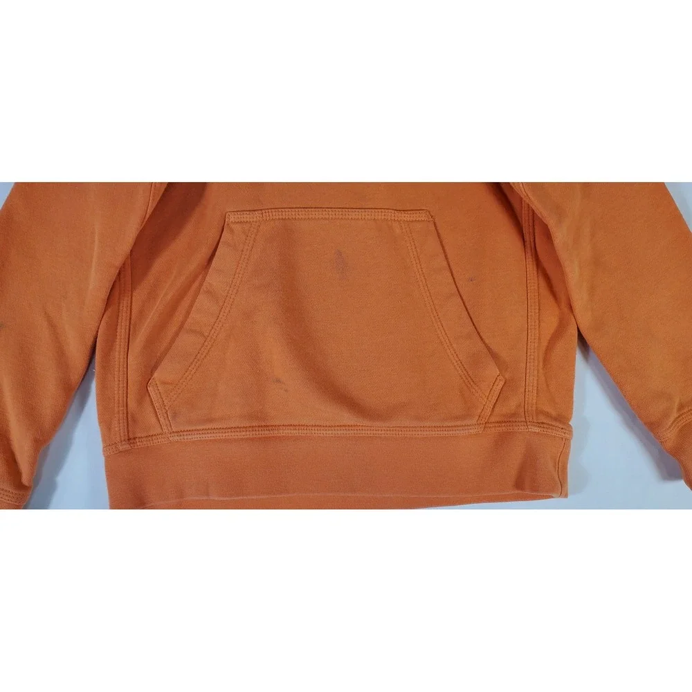 Nike Boys Orange Graphic Logo‎ Pullover Hoodie Sweatshirt Size XS Standard Fit